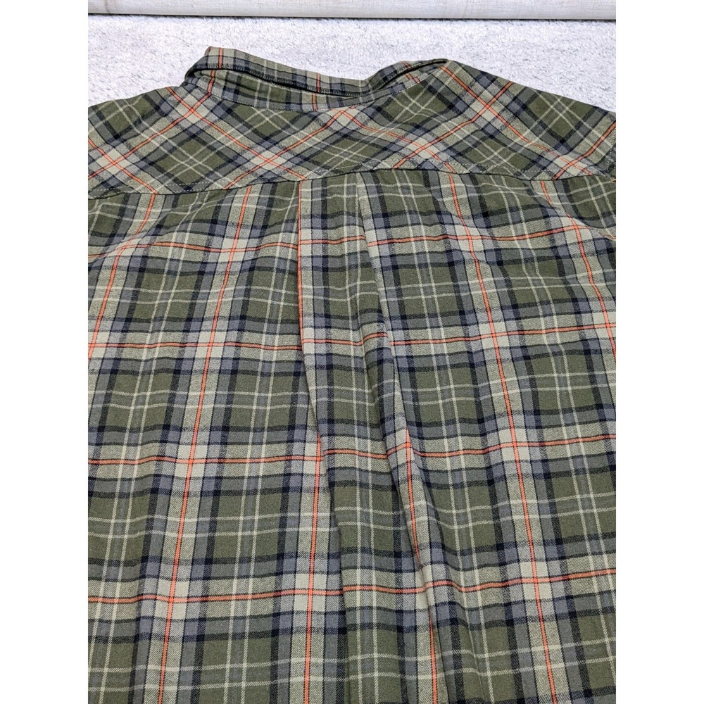 Browning Mens 3XL Green Plaid Flannel Shirt Long Sleeve Outdoor Button Up ~58" - Picture 15 of 16